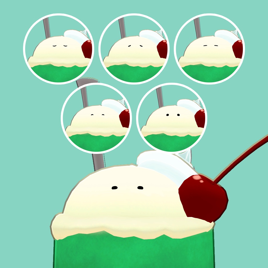 【VRC想定】オリジナル3Dモデル『ネムソーダ』