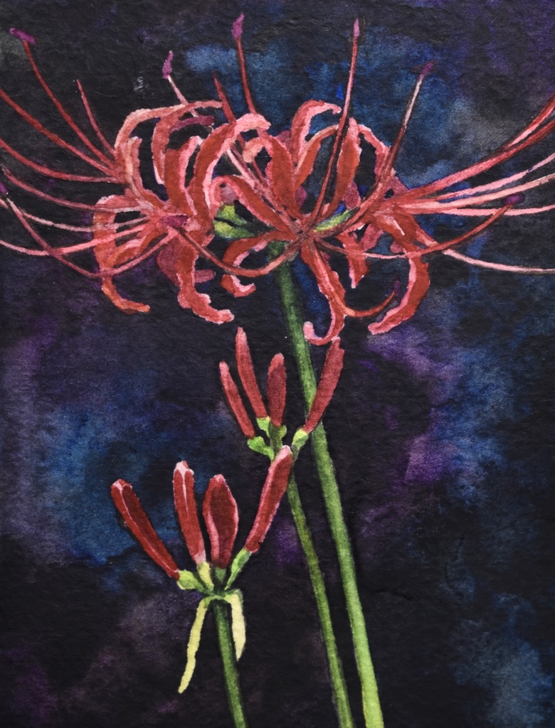 自然風景・ミニ原画2点