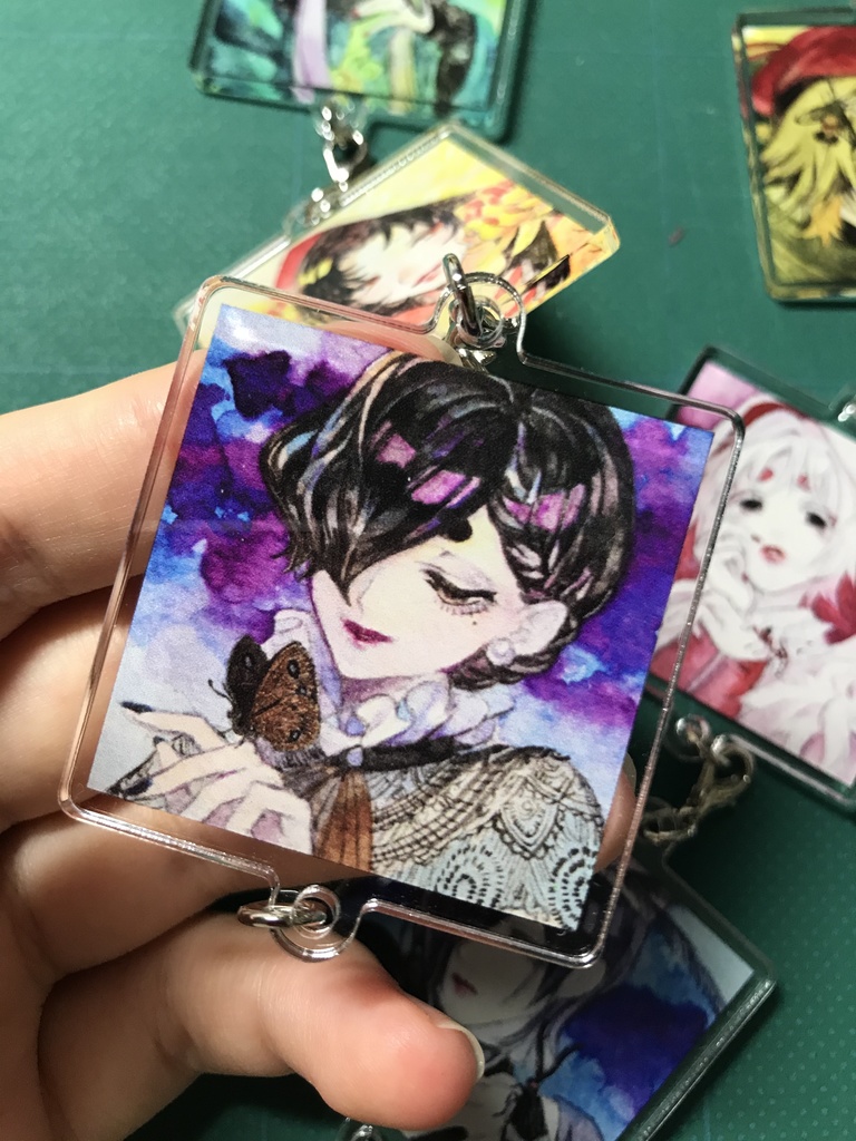 ミニ原画アクキー+新規8種