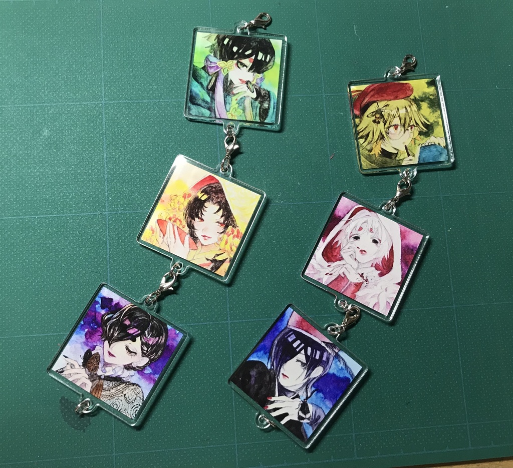 ミニ原画アクキー+新規8種