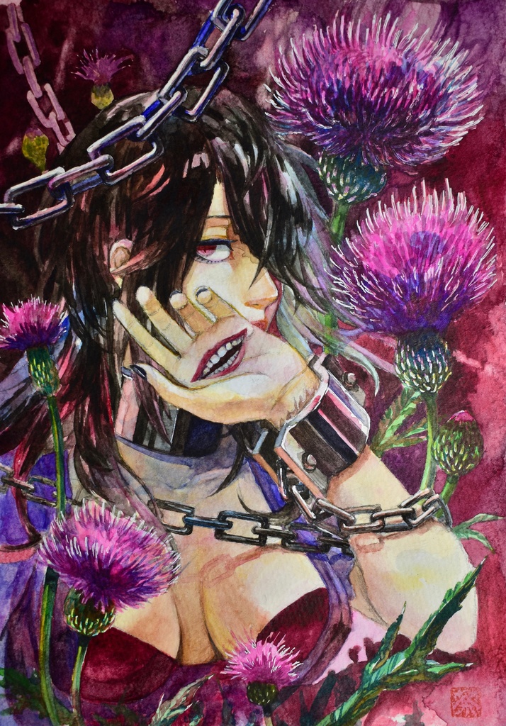 過去作水彩原画6種