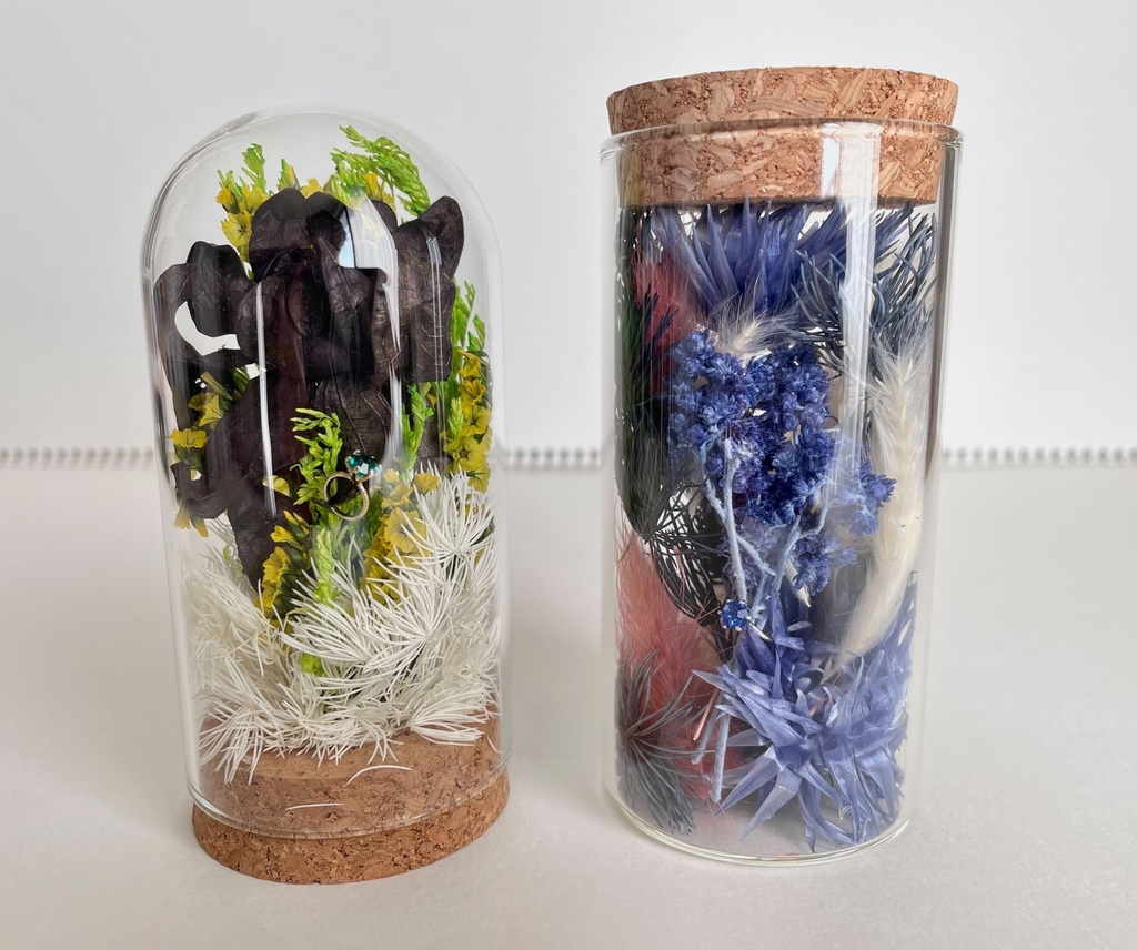 【受注生産】ガラスドーム・ドライフラワー