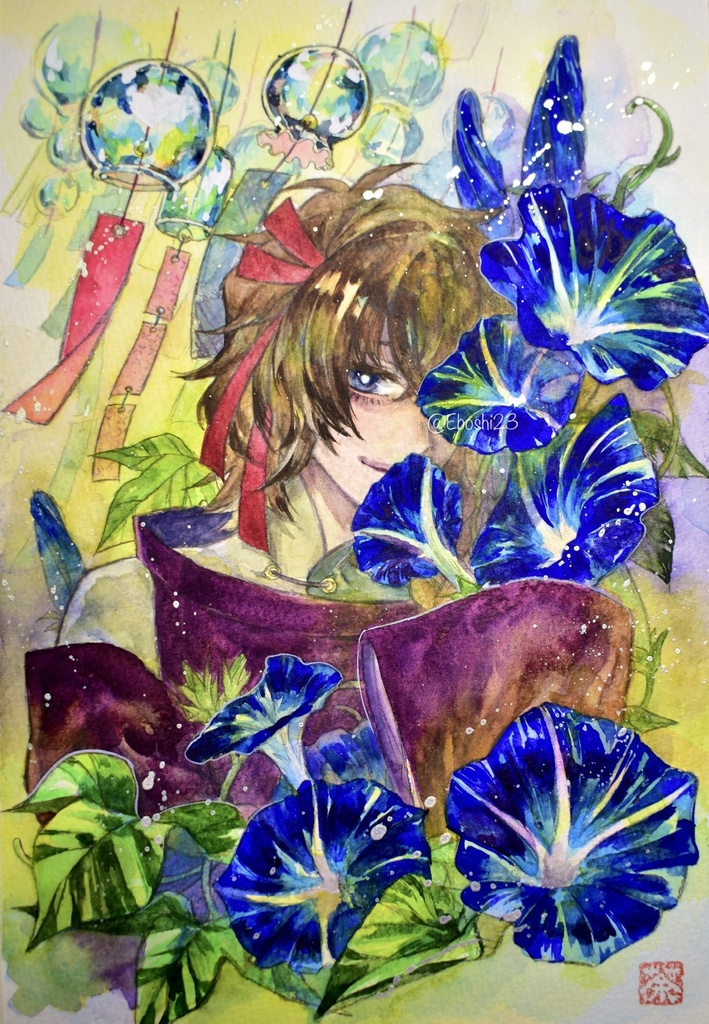 夏の額装作品 2種