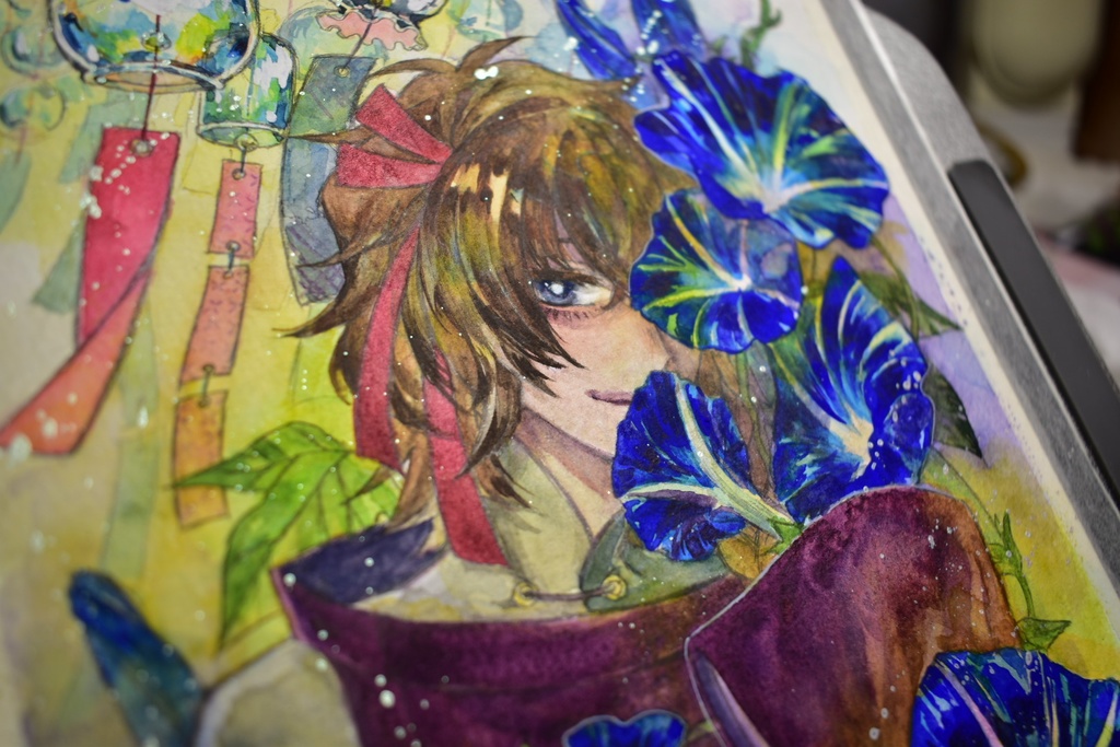 夏の額装作品 2種