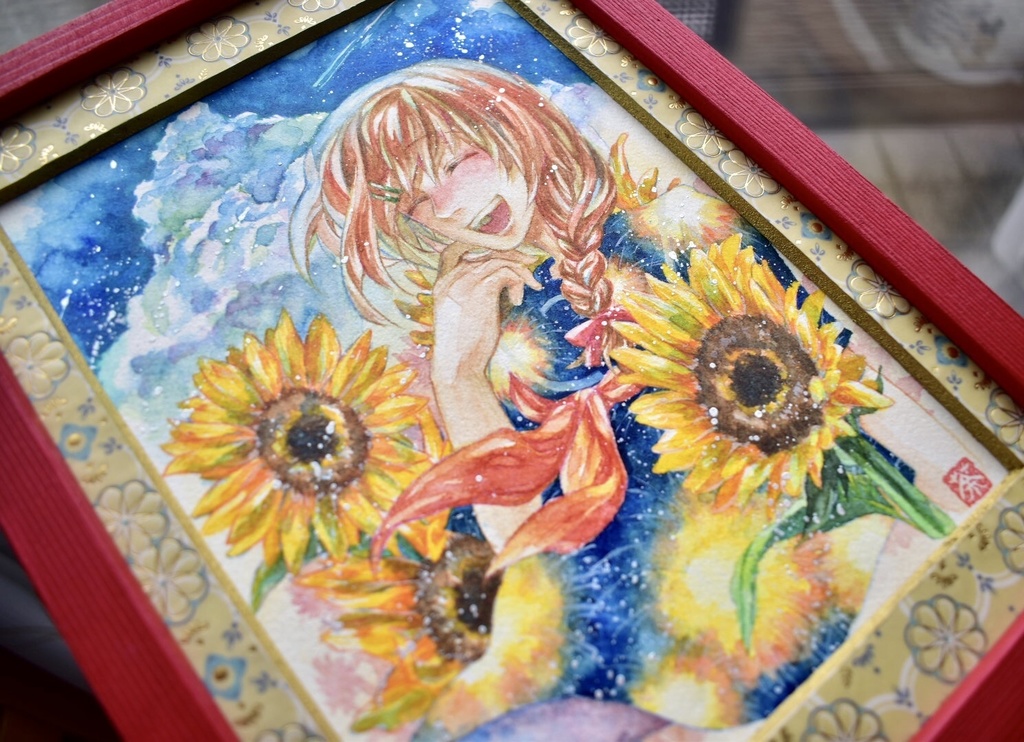 夏の額装作品 2種