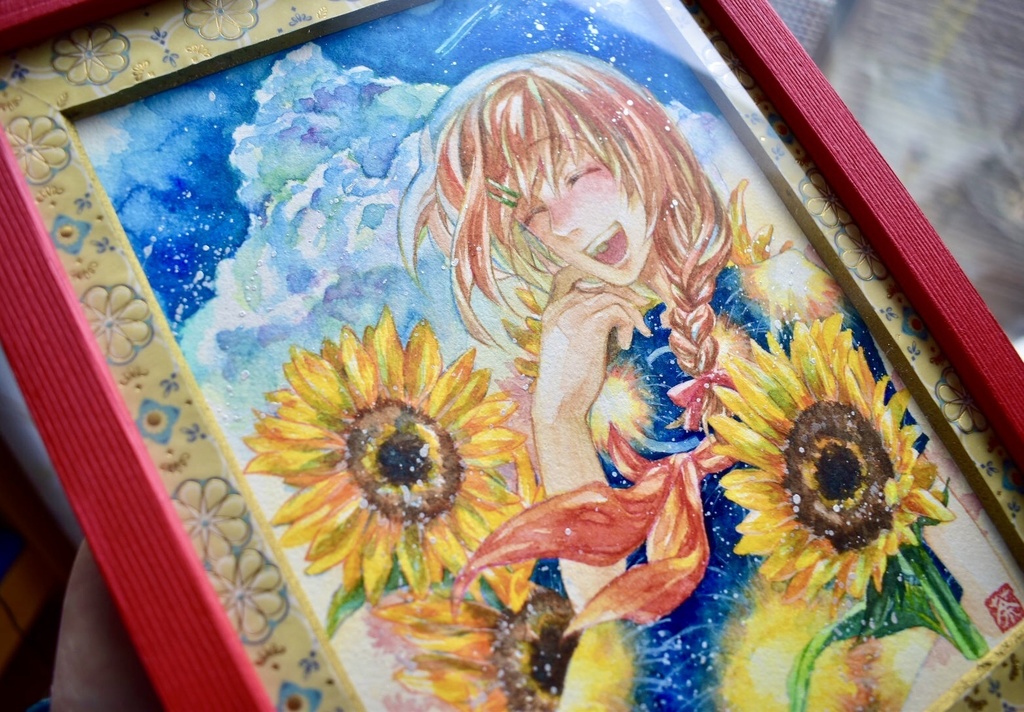 夏の額装作品 2種