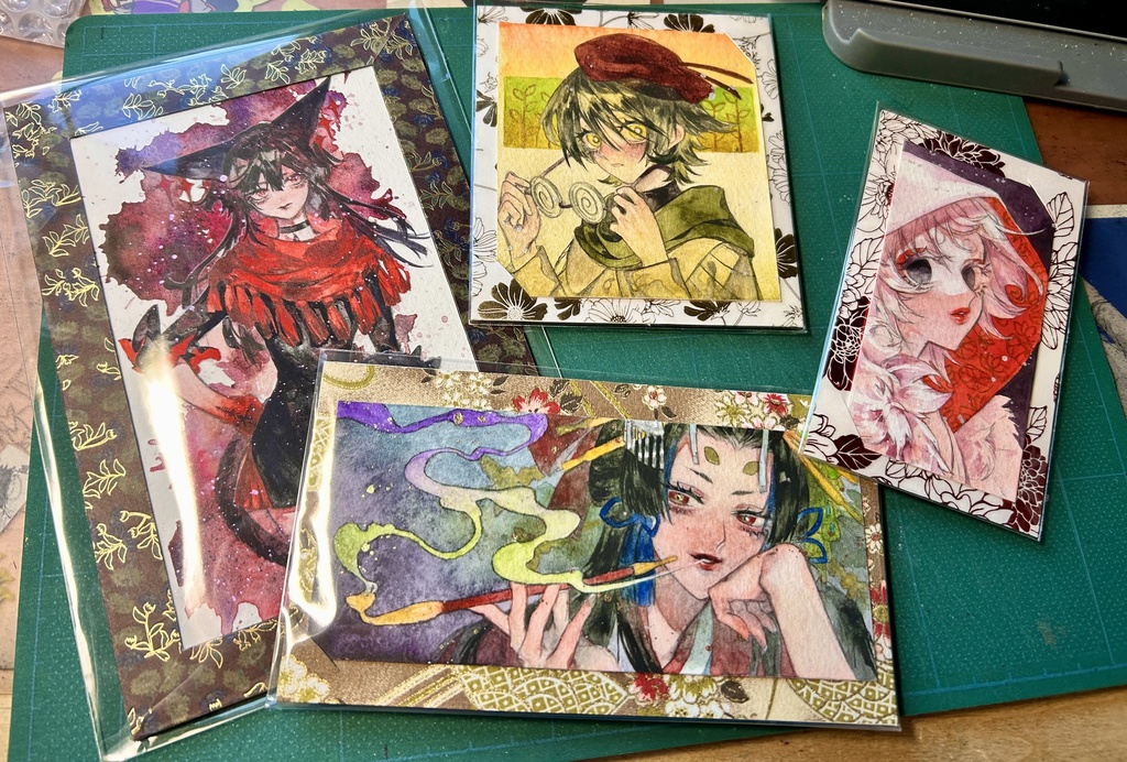 ドローイングカード4種