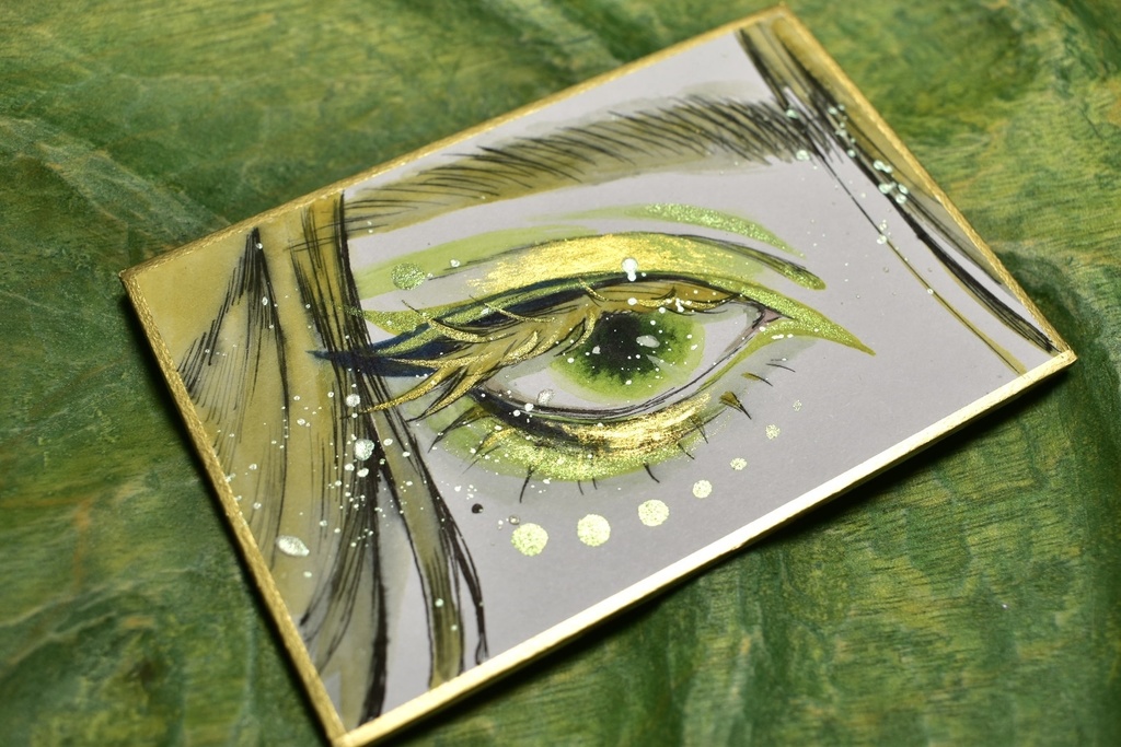 ミニ色紙「麗眼-れいがん-」シリーズ4種