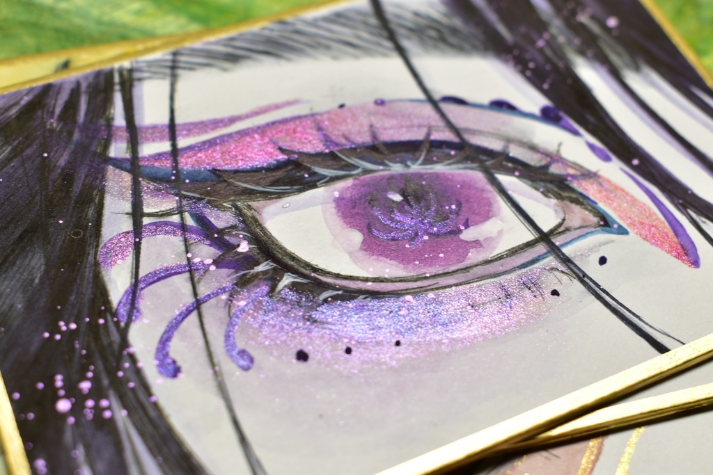 ミニ色紙「麗眼-れいがん-」シリーズ4種