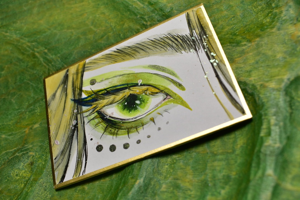 ミニ色紙「麗眼-れいがん-」シリーズ4種