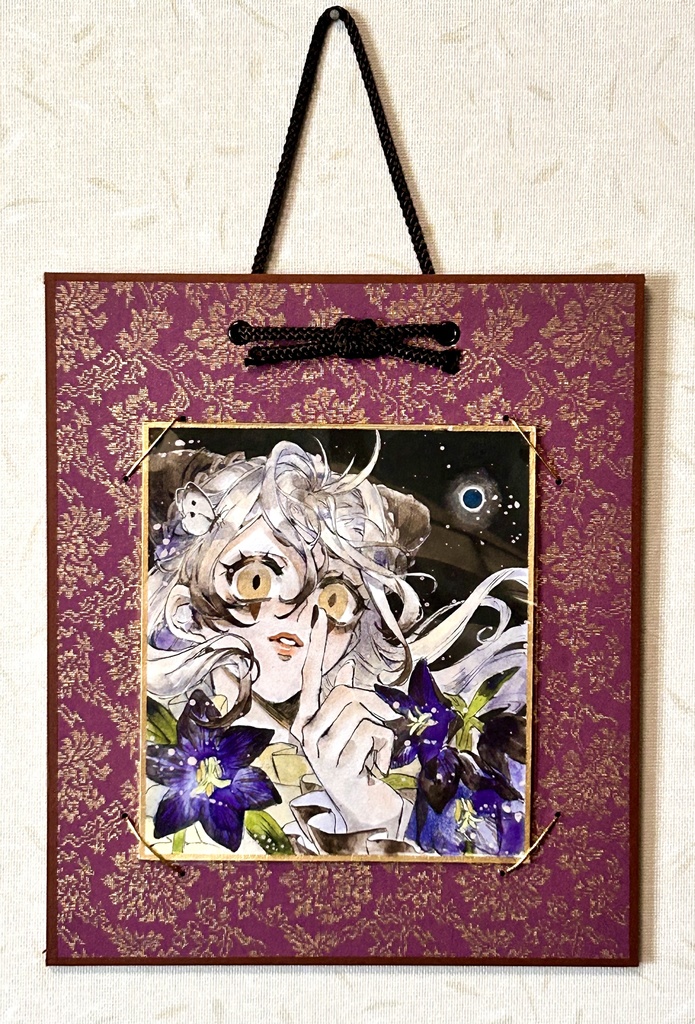 ミニ色紙「黒百合の姫」