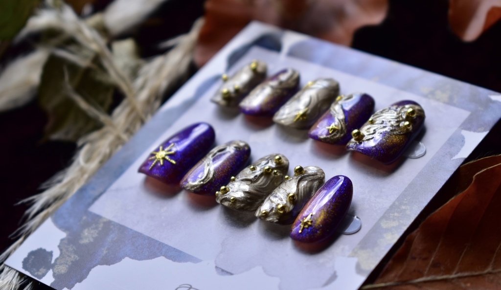 ネイルチップ「夕焼け」