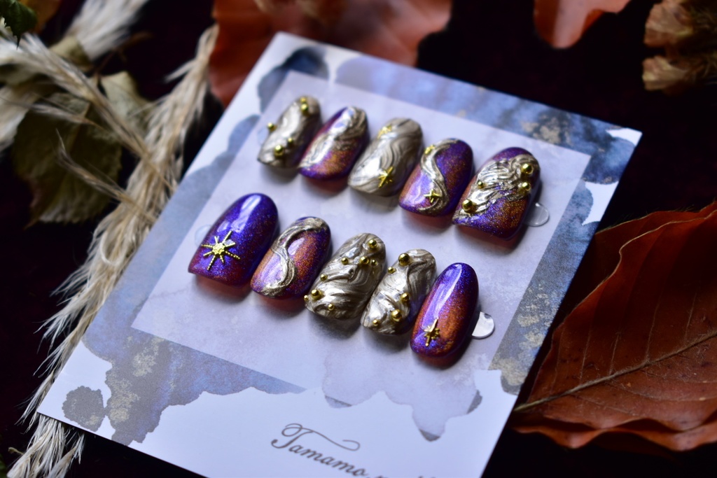 ネイルチップ「夕焼け」