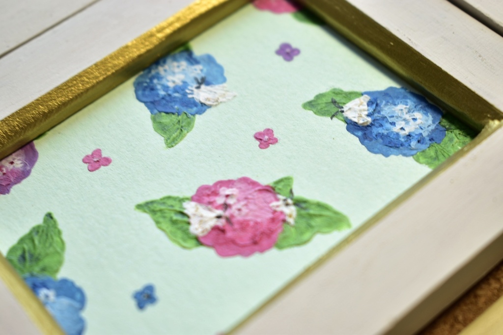 ミニ原画「たまもすとお花」第4弾