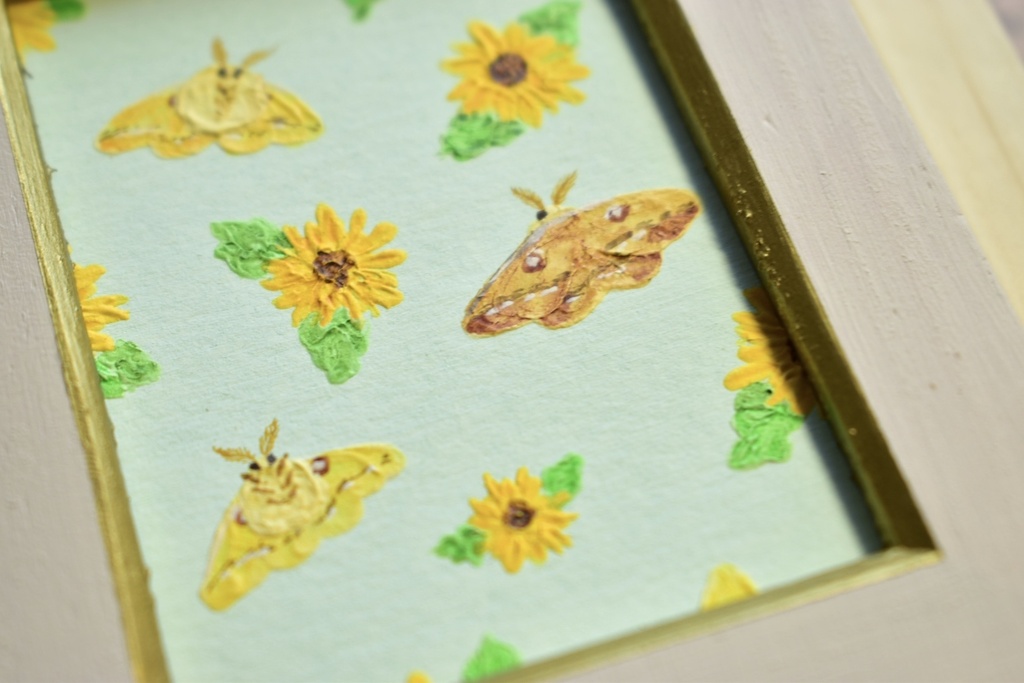 ミニ原画「たまもすとお花」第4弾