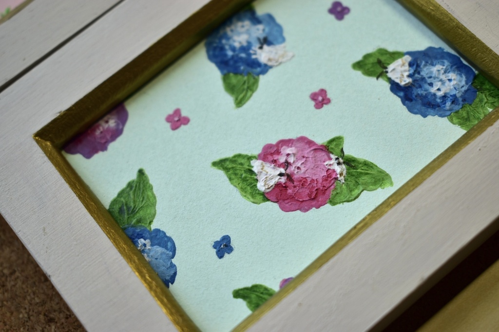 ミニ原画「たまもすとお花」第4弾