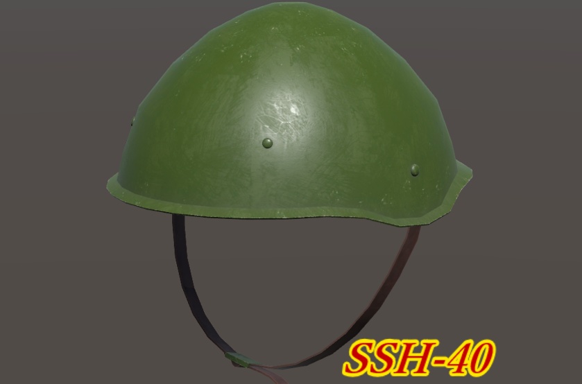 【VRChat想定】 ソビエト軍ヘルメット SSH-40