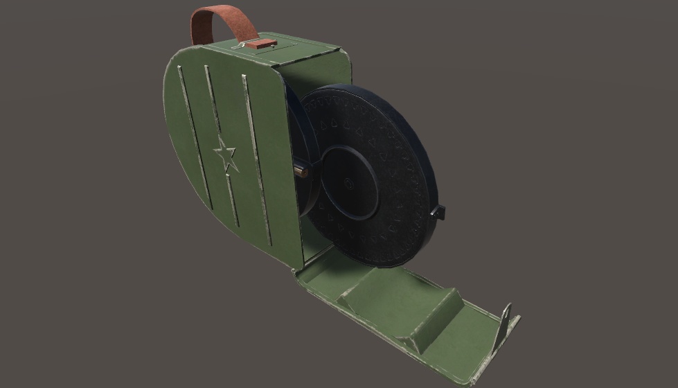 【VRChat向け】DP27/28軽機関銃 弾薬箱付き