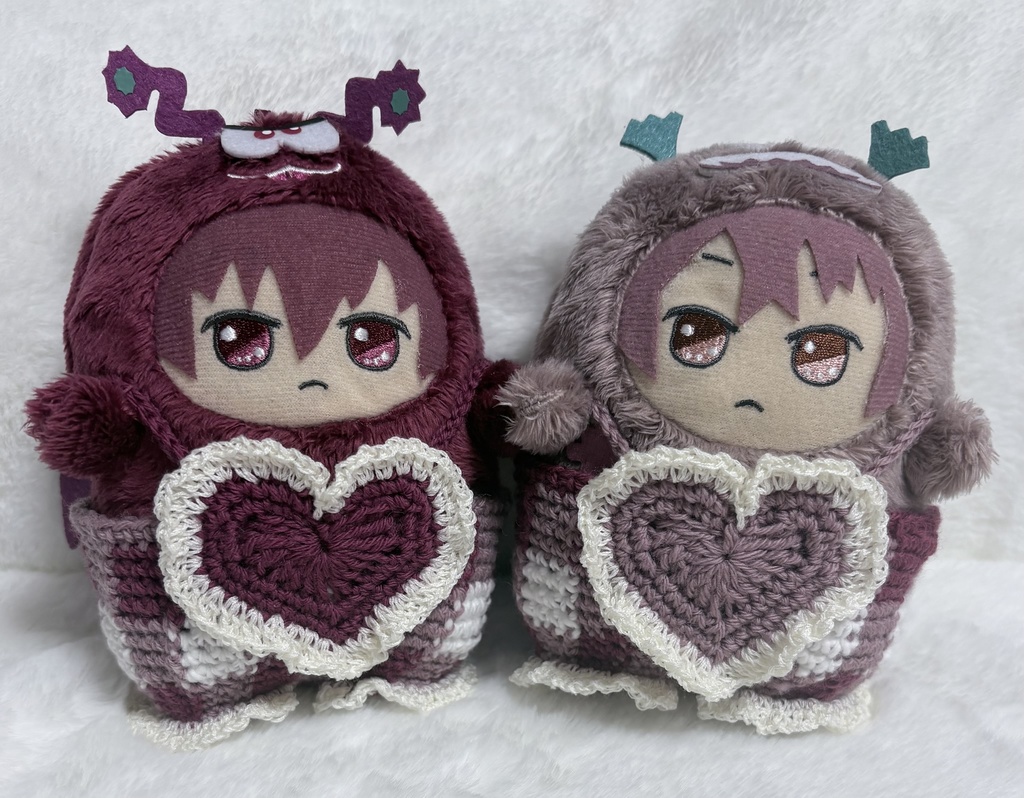 【2個セット】ぎんがむちぇっく な さろぺっと(Wine red × Rosy pink)
