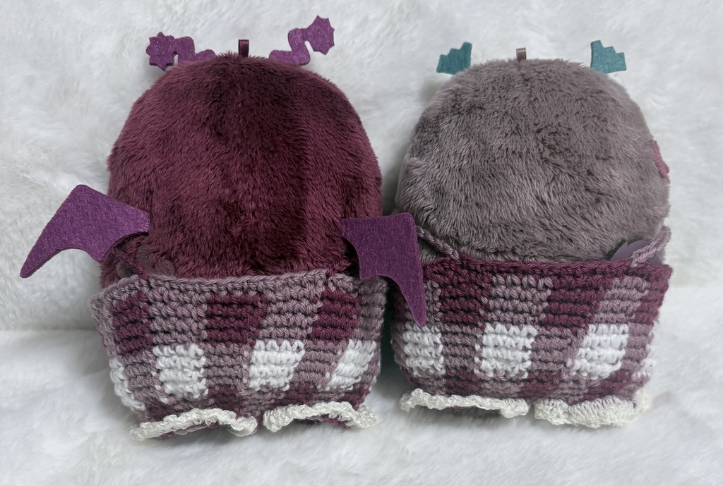 【2個セット】ぎんがむちぇっく な さろぺっと(Wine red × Rosy pink)