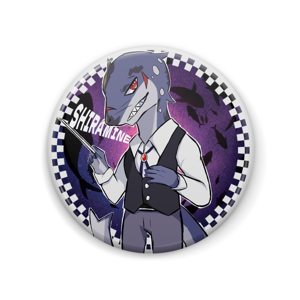 海の先生達の観察 第1弾缶バッジ-白峰 律