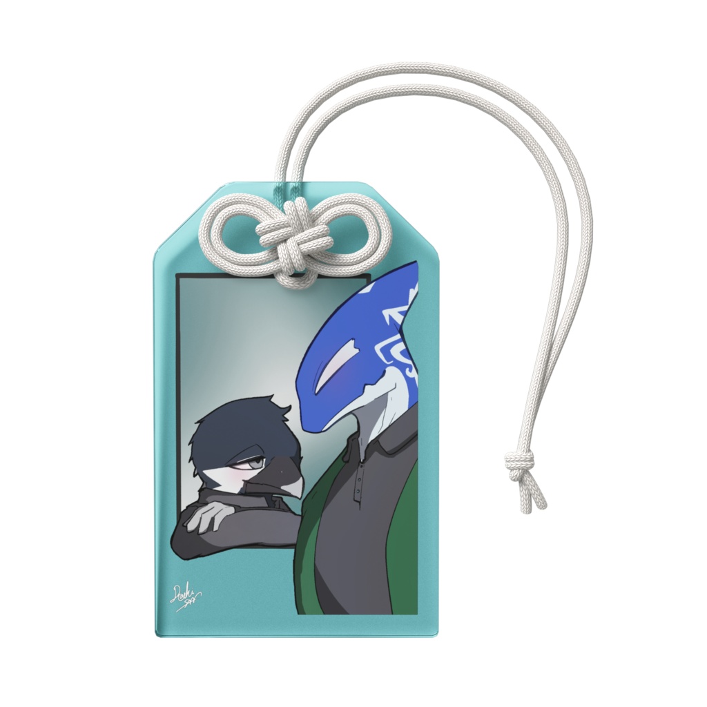 海の先生達の観察-委託グッズ 魚崎×銀 アクリルお守り