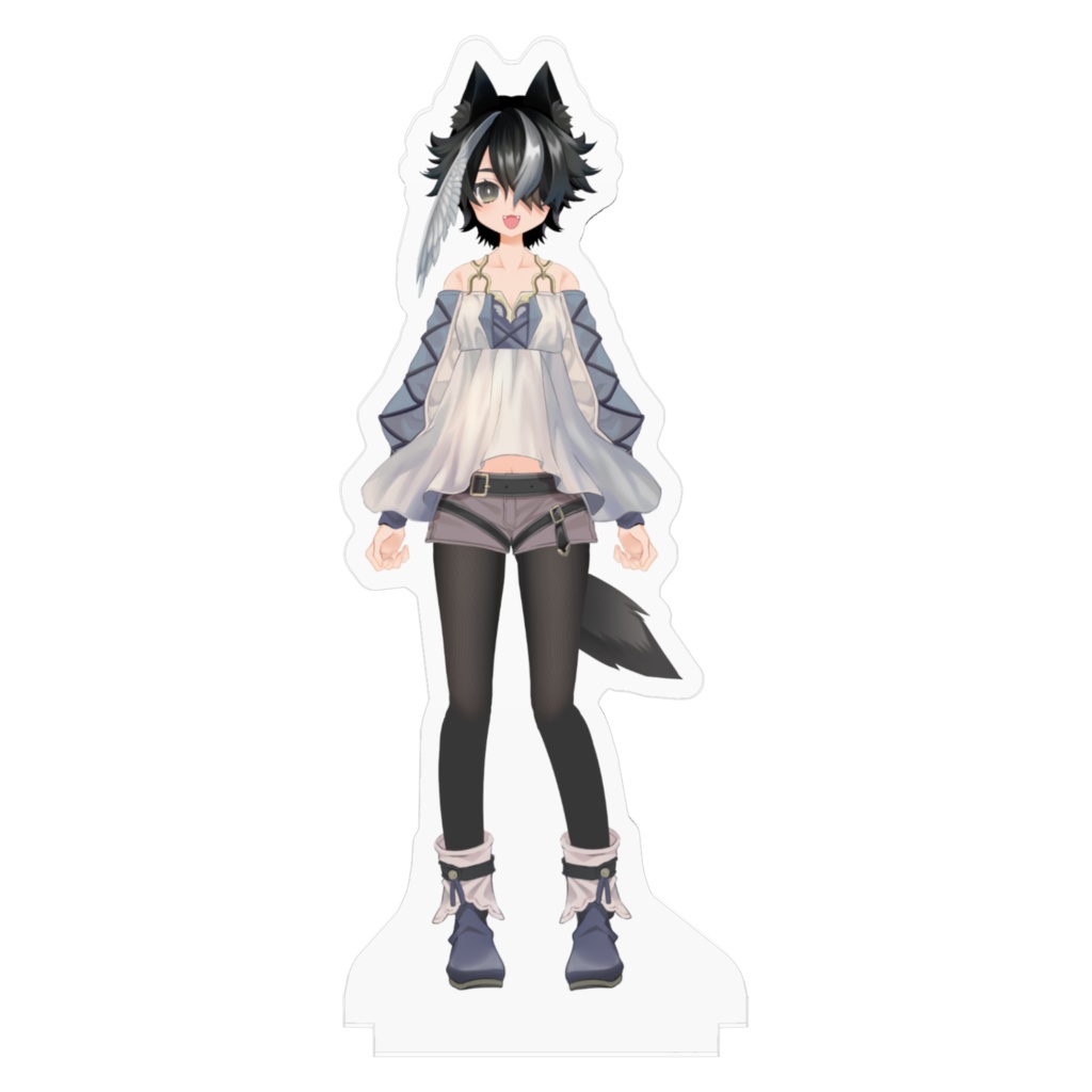 黒狼がお 等身アクリルフィギュア 通常ver.