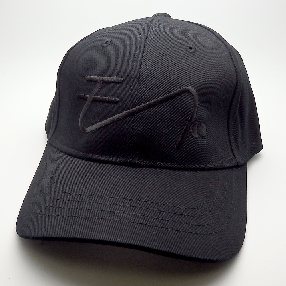 モブ刺繍キャップ(ブラック)