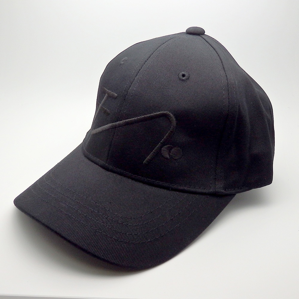 モブ刺繍キャップ(ブラック)