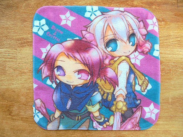 メインコンビミニタオル(花と綺羅玻璃)