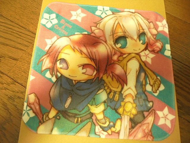 メインコンビミニタオル(花と綺羅玻璃)