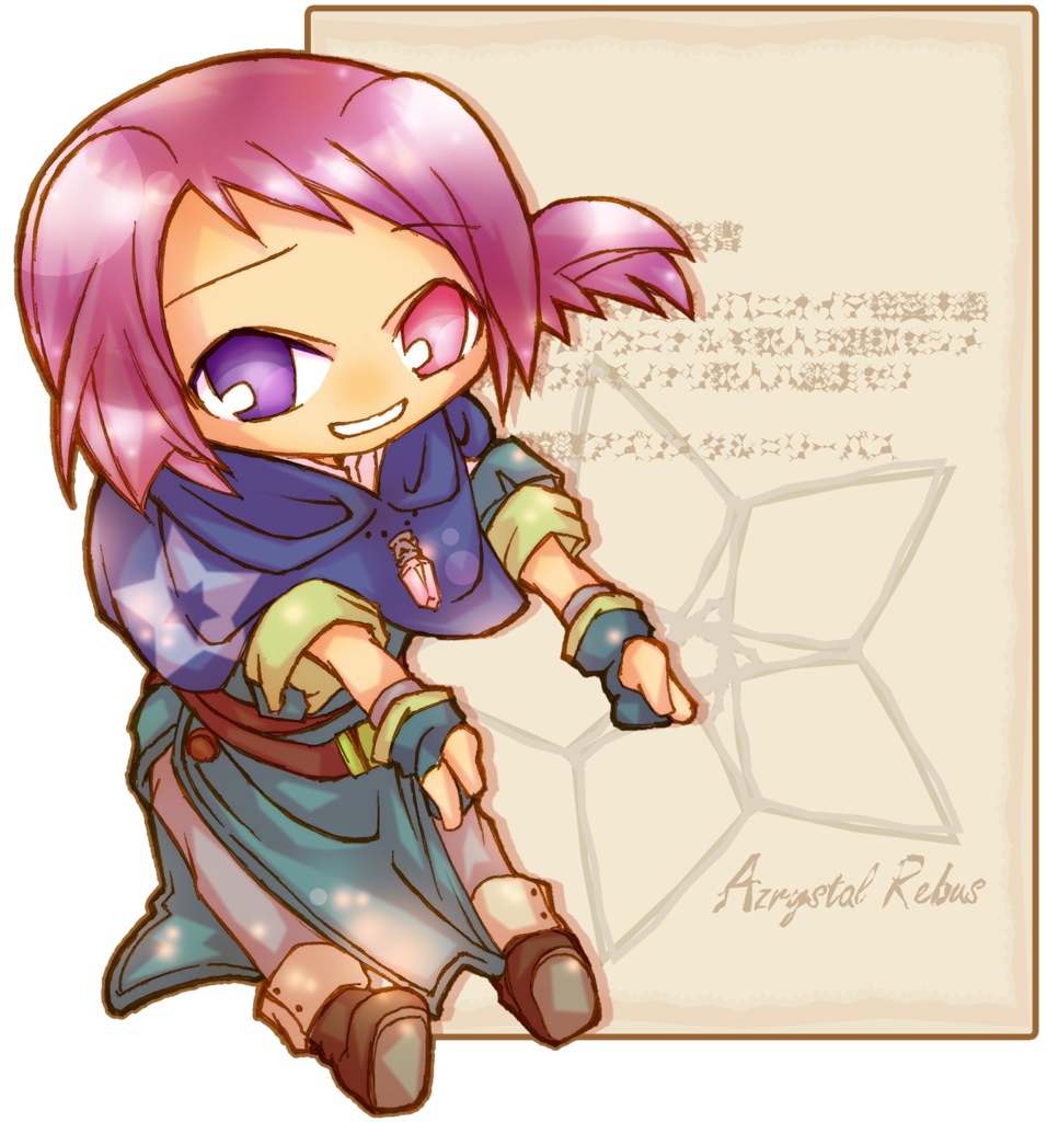 付箋を貼れるアクスタ(花と綺羅玻璃)