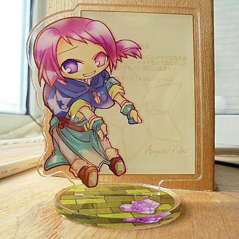 付箋を貼れるアクスタ(花と綺羅玻璃)