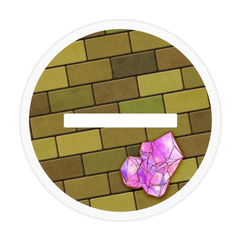 付箋を貼れるアクスタ(花と綺羅玻璃)