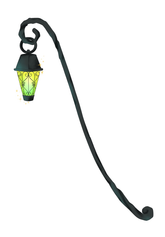 ハロウィン 杖タイプランタン アクセサリーイラスト