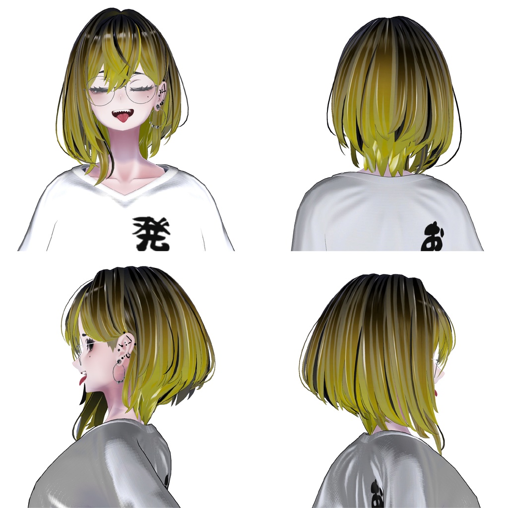 【ラシューシャ専用】ずぼらプリン髪テクスチャ #ZungZungVRC