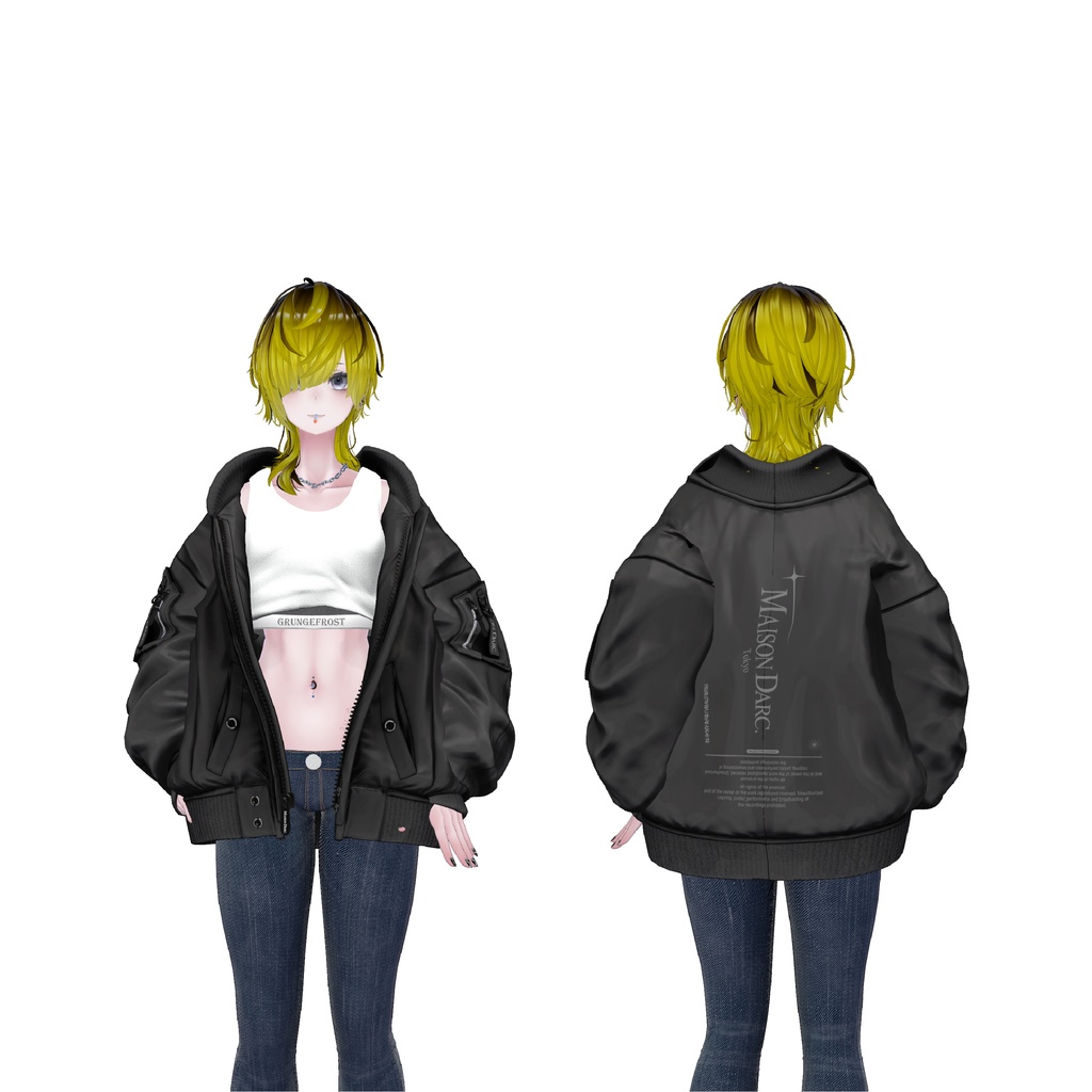 【ラシューシャ専用】ロックなプリン髪テクスチャ #ZungZungVRC