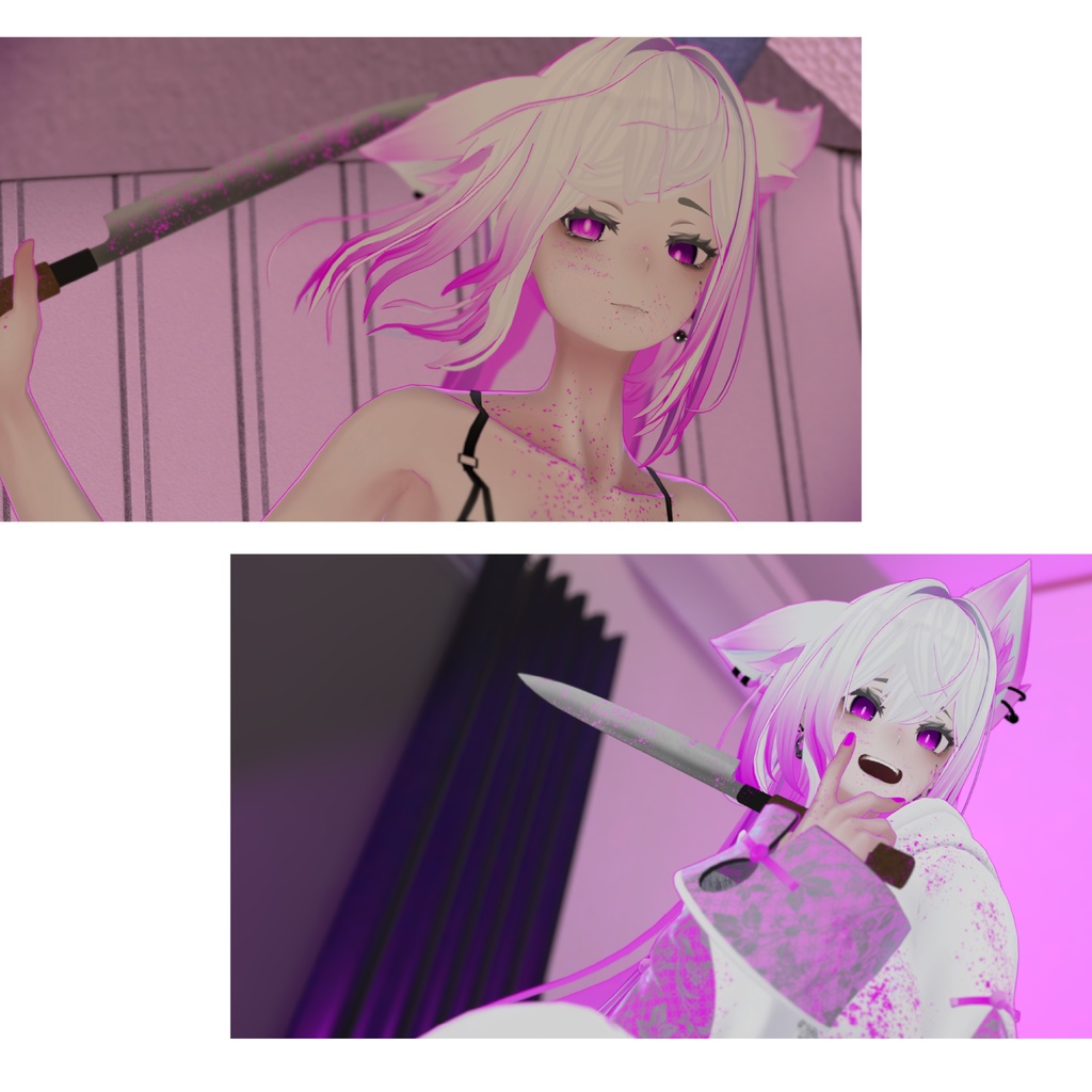 【ラシューシャ専用】マテリアルエラー髪テクスチャ #ZungZungVRC