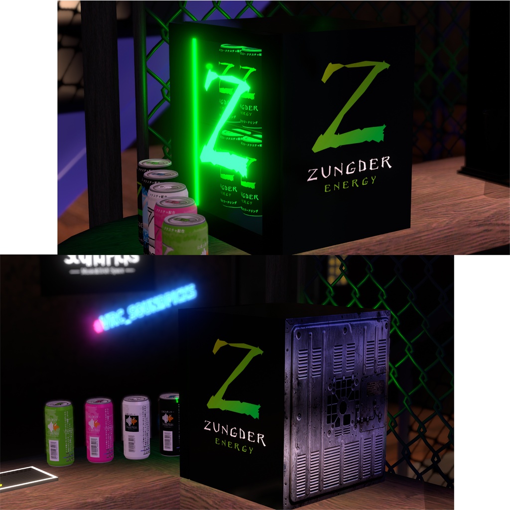 【無料あり】エナジードリンク&ゲーミング冷蔵庫【VRChat想定】#ZungZungVRC