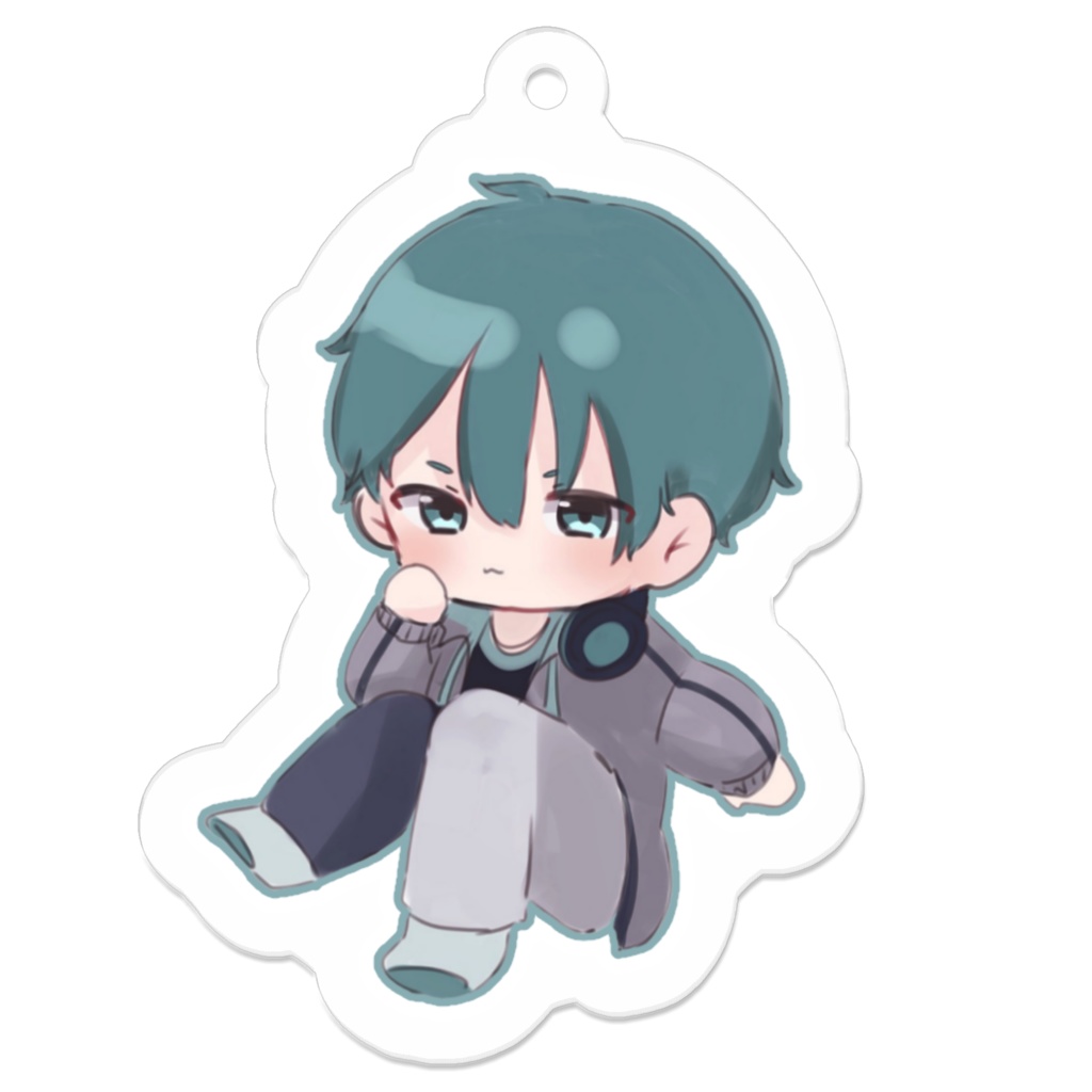 デフォルメわたあめ アクリルキーホルダー