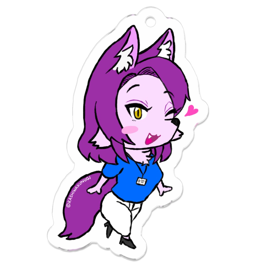 みやこ(肉食ちゃん)アクリルキーホルダー