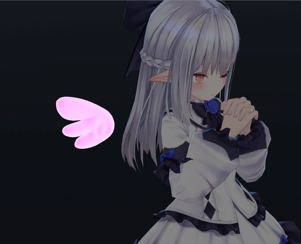 【VRchat向け】ぷちえんじぇるうぃんぐ【3Dモデル】