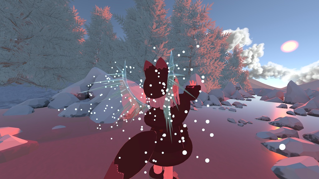 【VRchat向け】つららうぃんぐ【3Dモデル】