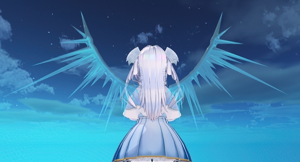 【VRchat向け】つららうぃんぐ【3Dモデル】