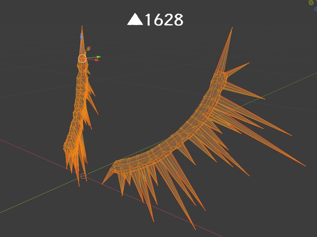 【VRchat向け】つららうぃんぐ【3Dモデル】