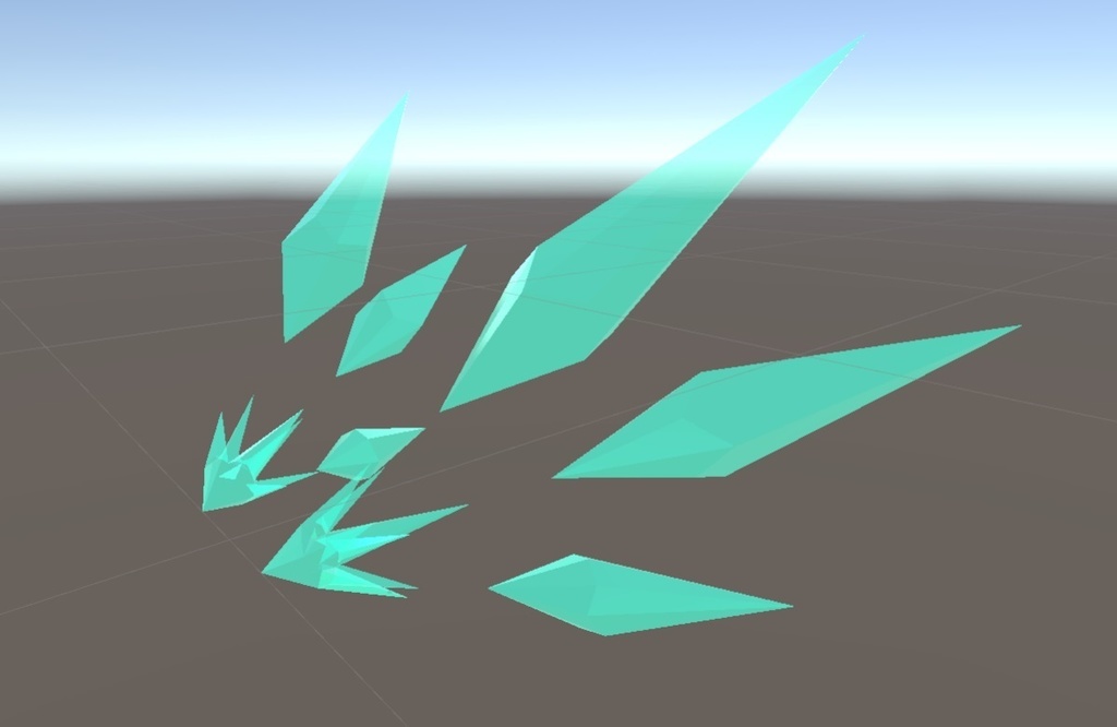 【VRchat向け】くりすたるうぃんぐ【3Dモデル】