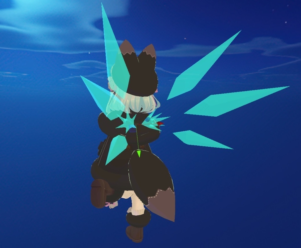 【VRchat向け】くりすたるうぃんぐ【3Dモデル】