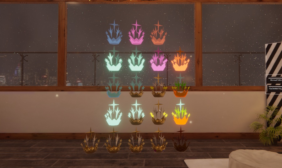 【VRchat向け】九輝の王冠【3Dモデル】