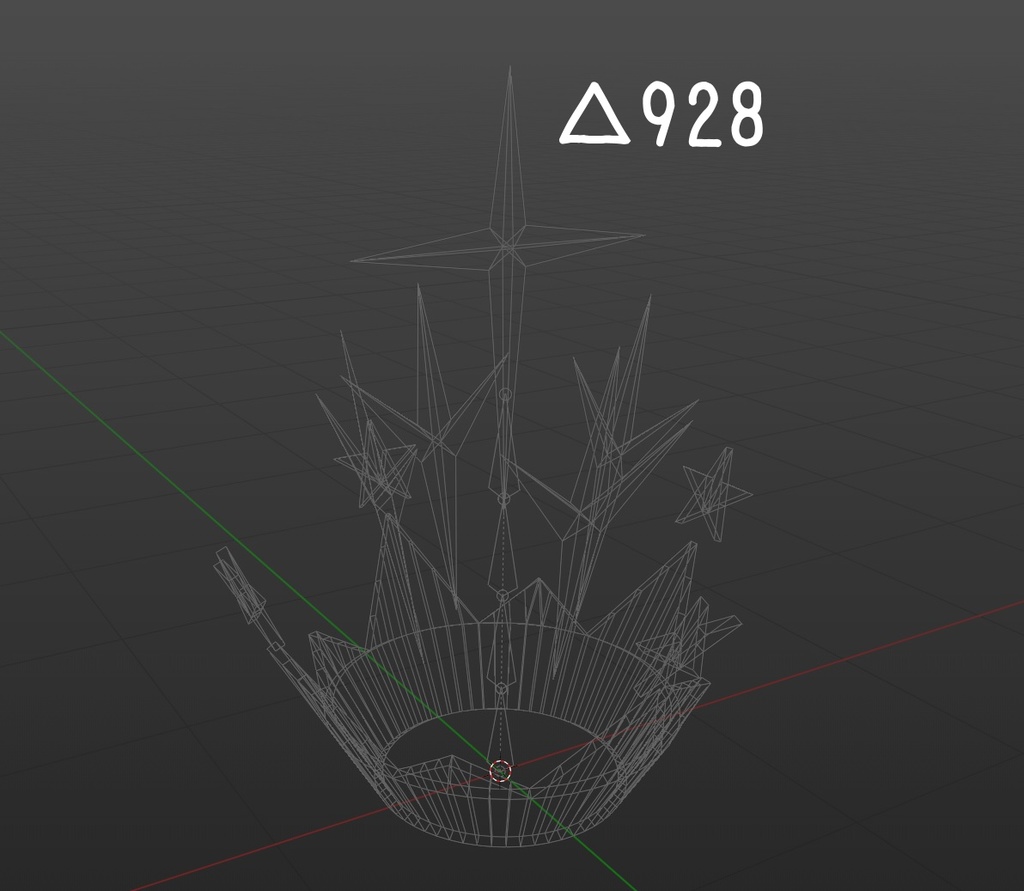 【VRchat向け】九輝の王冠【3Dモデル】