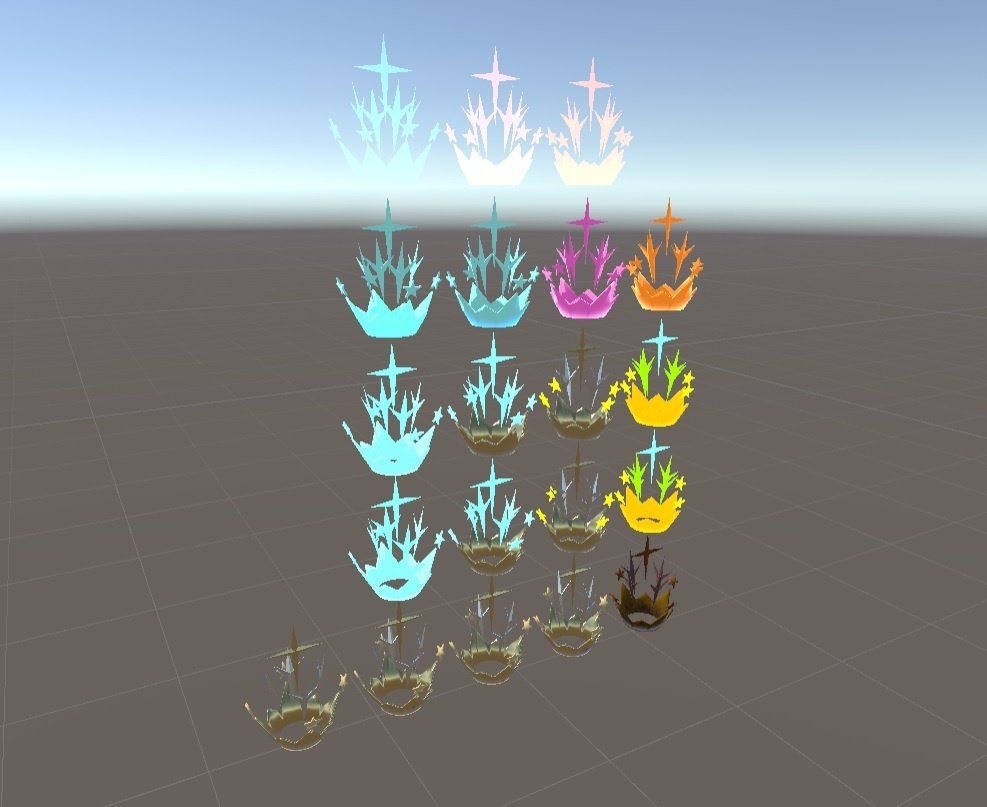 【VRchat向け】九輝の王冠【3Dモデル】